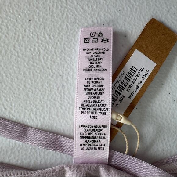 NWT Skims Fits Everybody Thong in Iris Mica 3X Pink Purple Underwear Cotton Sexy - Picture 8 of 9